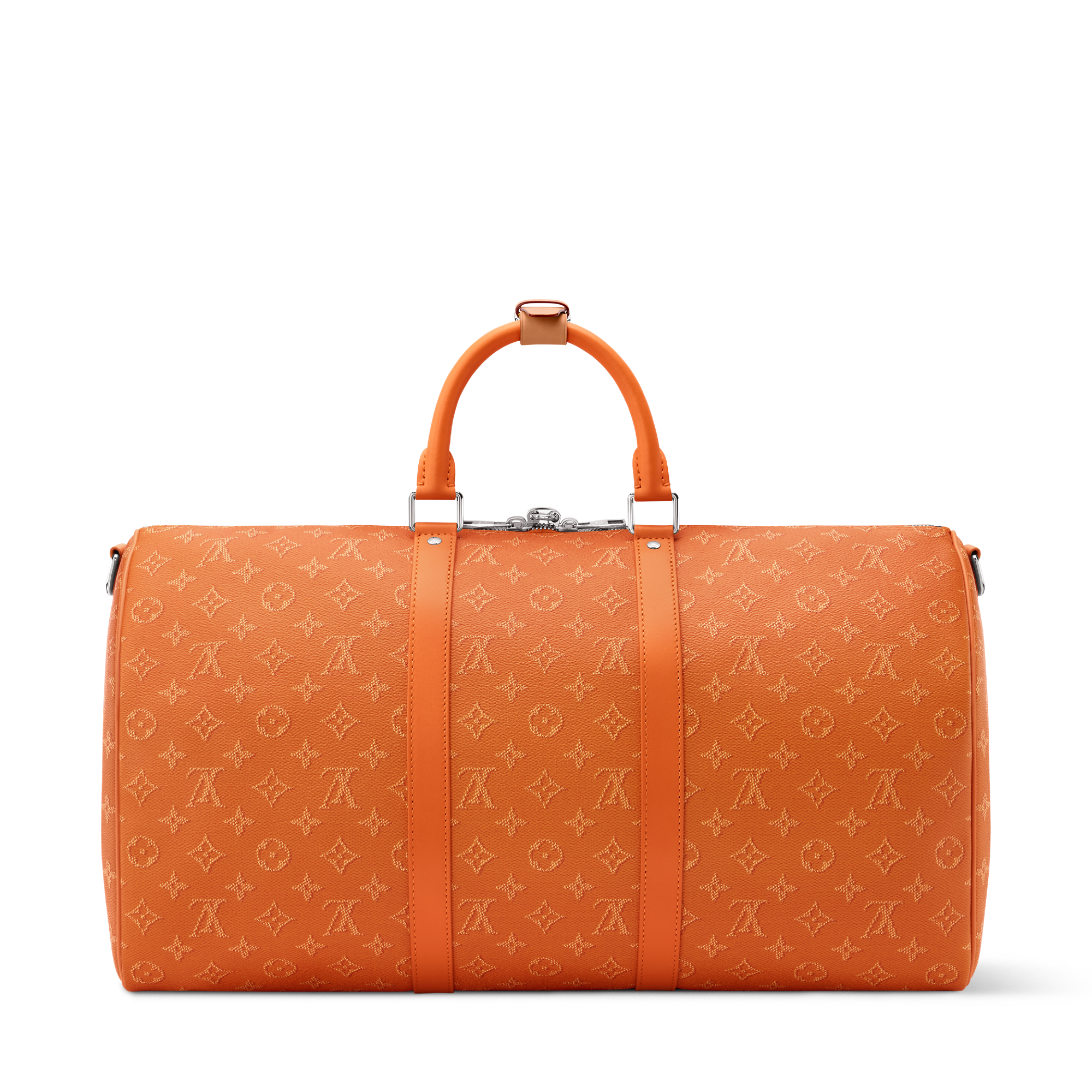 LOUIS VUITTON エコバッグ オレンジ イエロー Louis Vuitton Keepall Bandouliere 50 Raffia Orange Beige Weekend